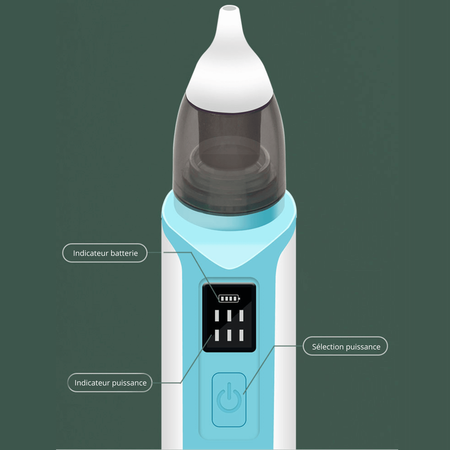 Aspirateur Nasal Électrique Silencieux BabyBreathe – Nettoyeur de Nez pour Bébé et Nouveau-né