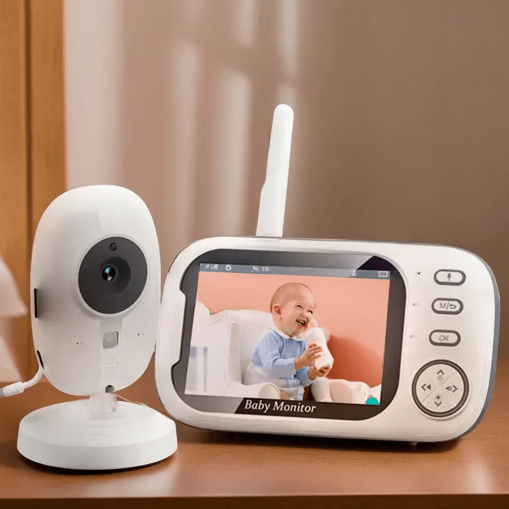 Babyphone Caméra BabyWatch 360° – Caméra HD avec Vision Nocturne, Audio Bidirectionnel et Surveillance de Température