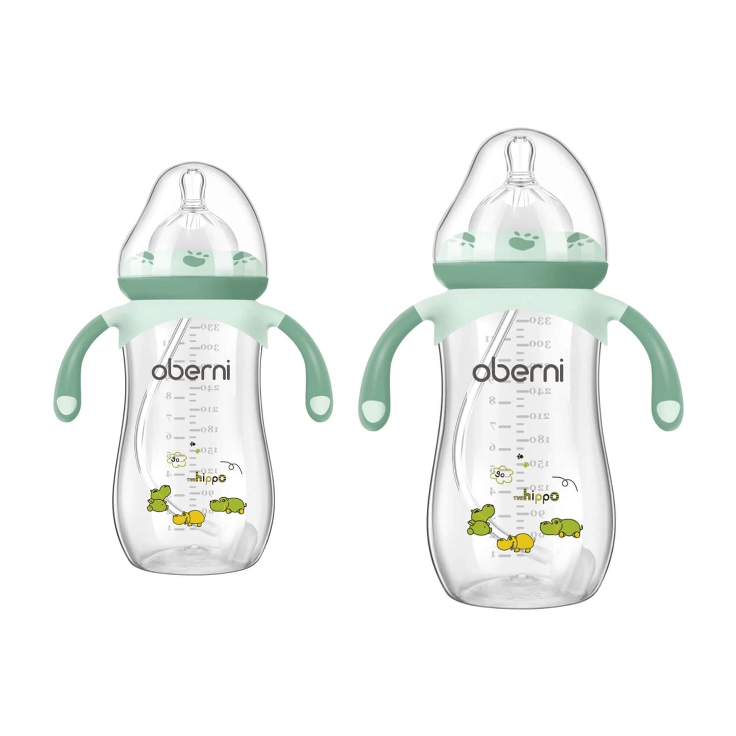 Biberon Anti-Colique en Silicone, 270ml et 330ml, Poignées Ergonomiques, Incassable