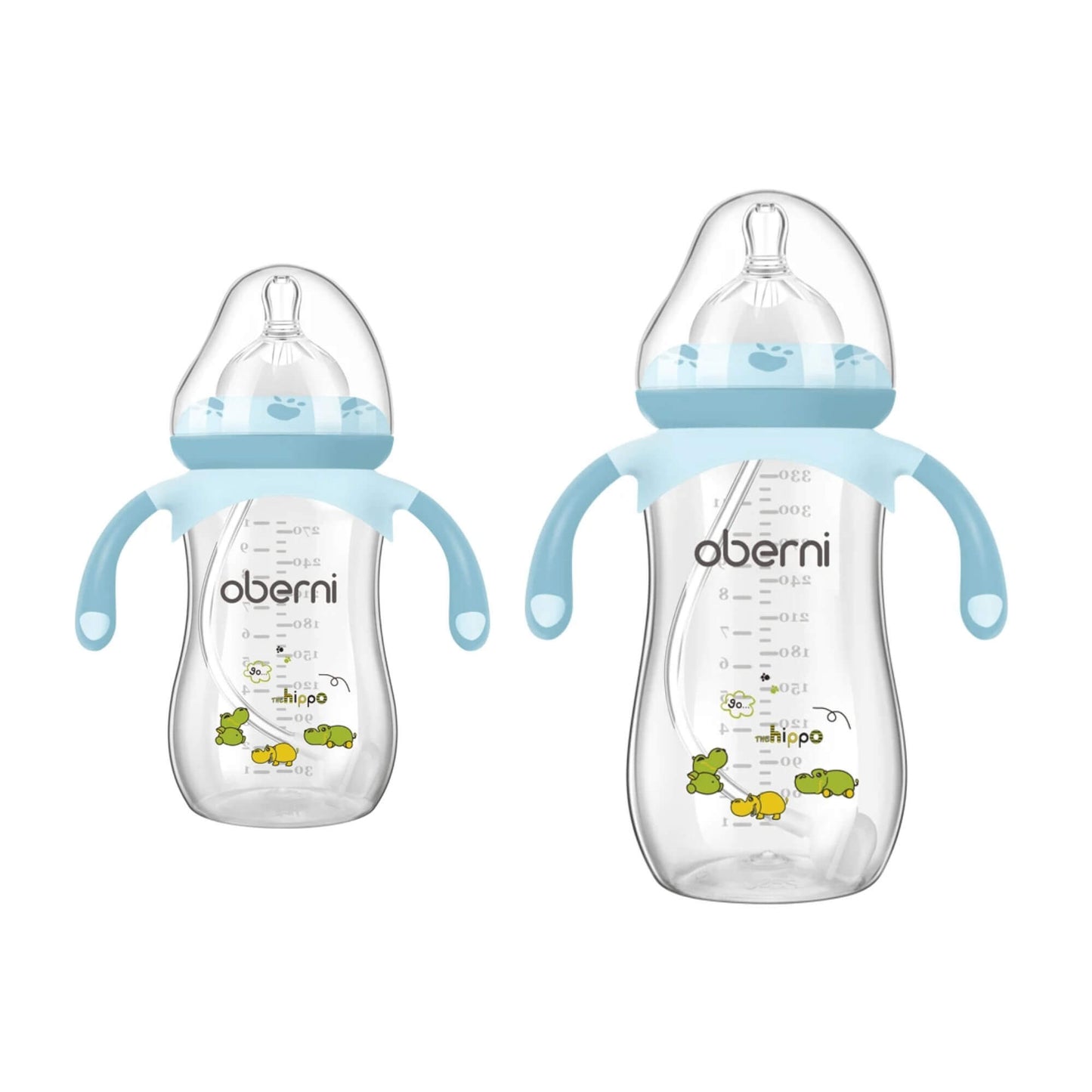 Biberon Anti-Colique en Silicone, 270ml et 330ml, Poignées Ergonomiques, Incassable