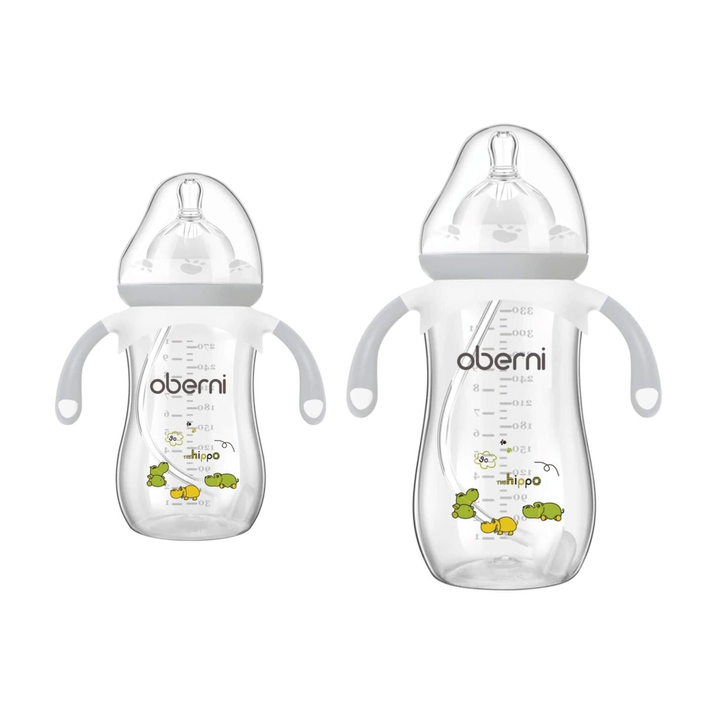 Biberon Anti-Colique en Silicone, 270ml et 330ml, Poignées Ergonomiques, Incassable
