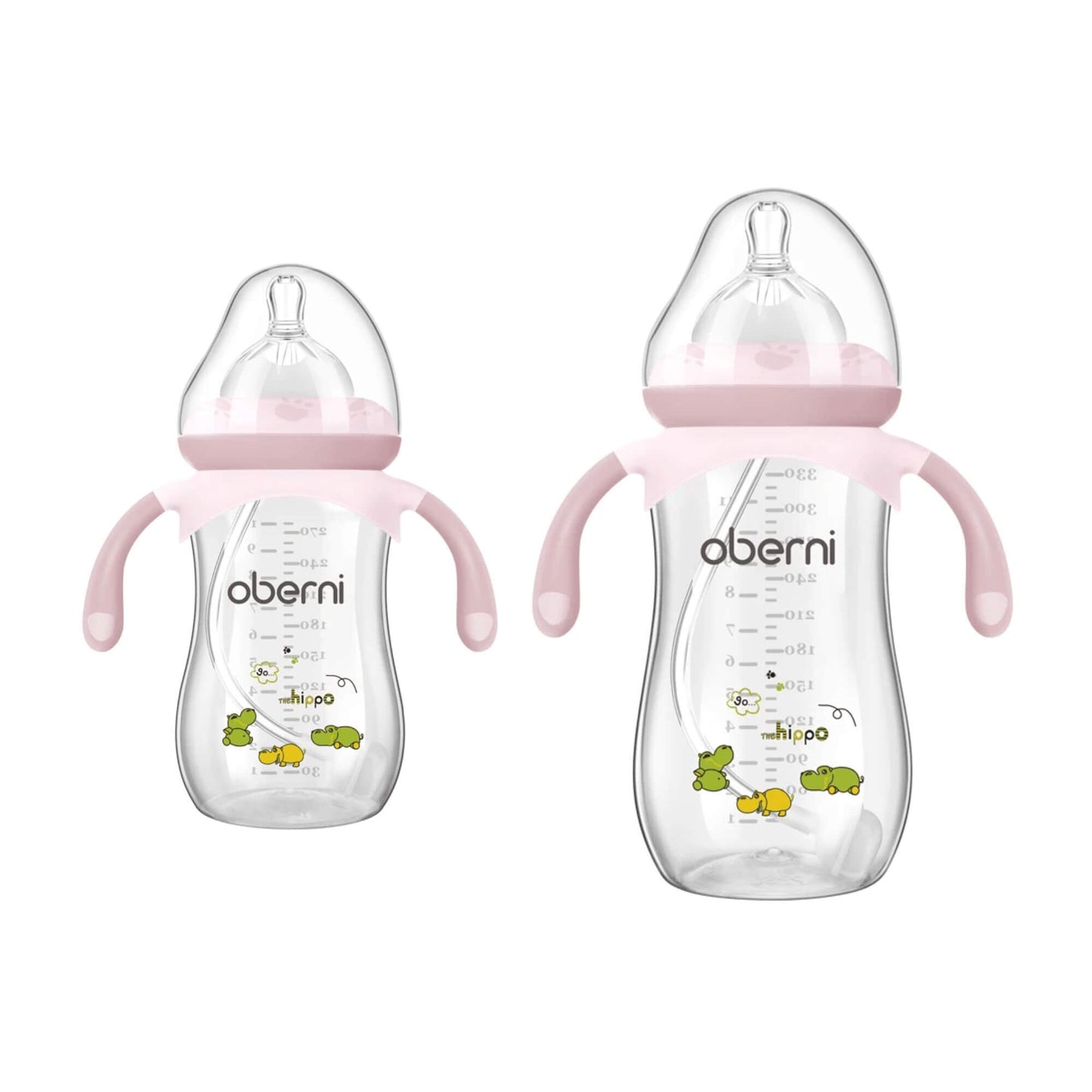 Biberon Anti-Colique en Silicone, 270ml et 330ml, Poignées Ergonomiques, Incassable