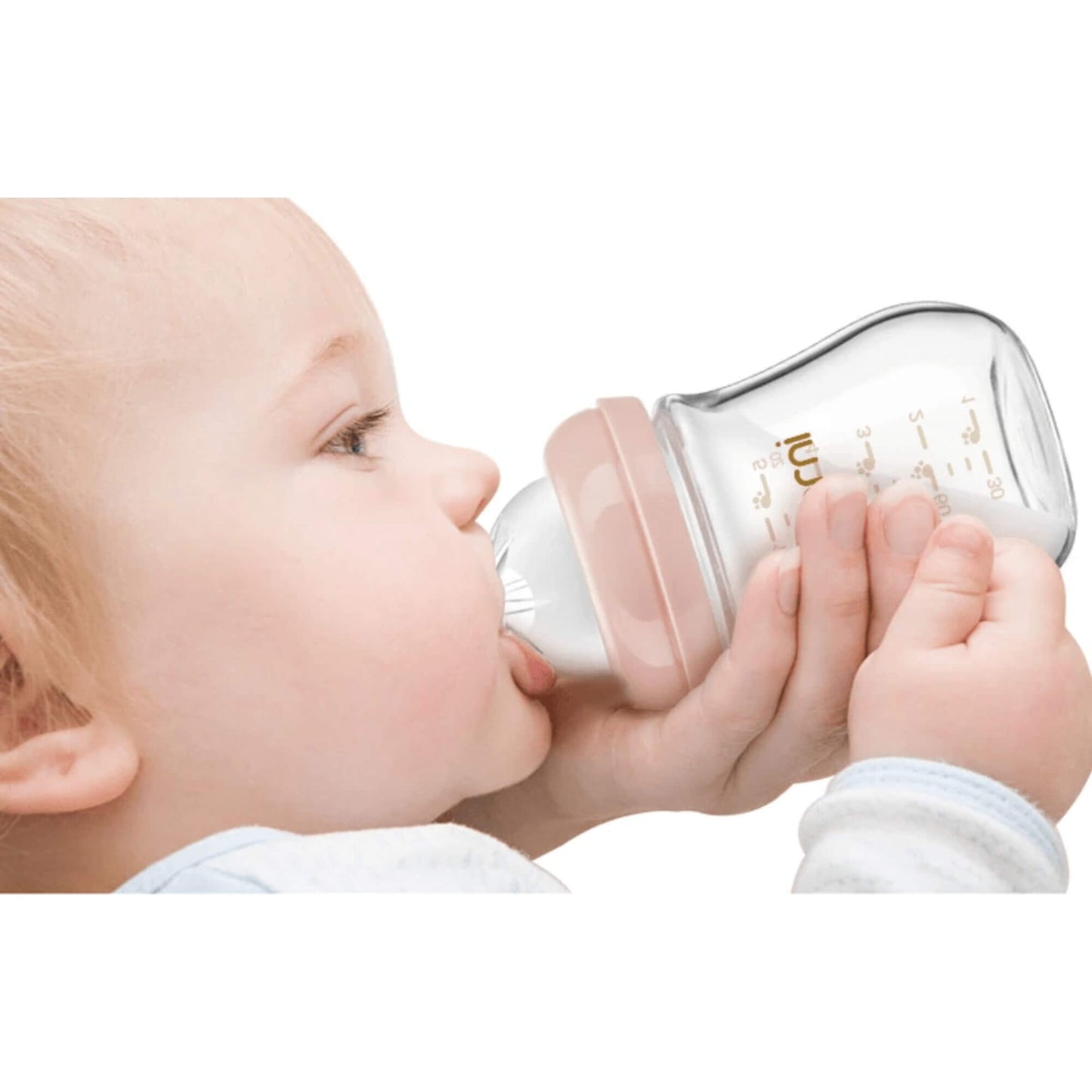 Biberon Anti-Colique en Verre Haute Qualité, Tétine en Silicone Douce, 120ml et 150ml