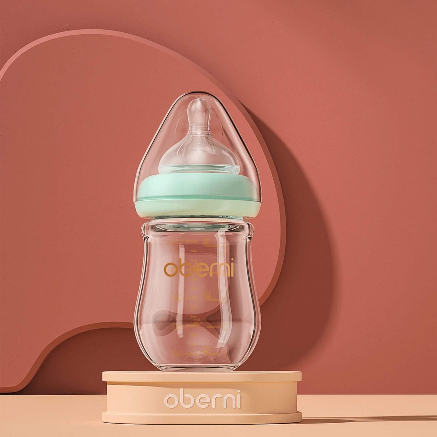 Biberon Anti-Colique en Verre Haute Qualité, Tétine en Silicone Douce, 120ml et 150ml