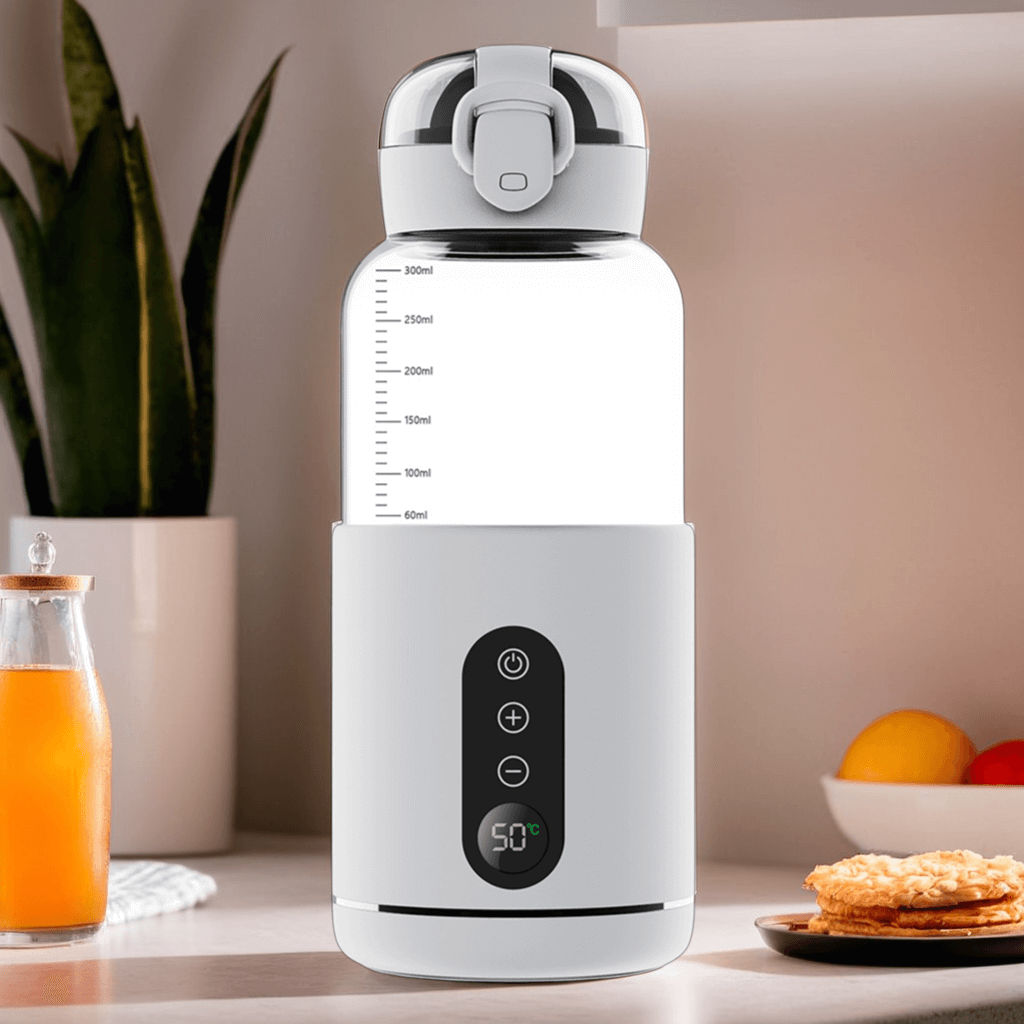 Chauffe-Biberon Nomade Sans Fil WarmyGo – Chauffe-Eau Portable Rechargeable USB-C 300 ml