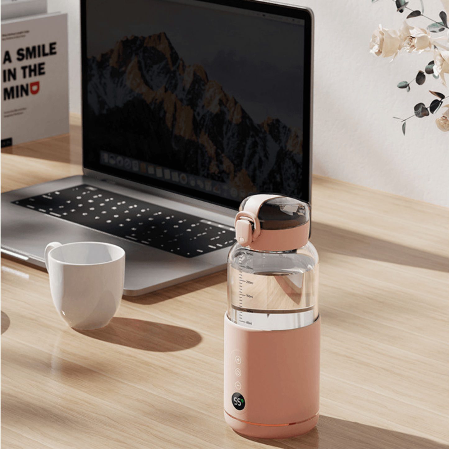 Chauffe-Biberon Nomade Sans Fil WarmyGo – Chauffe-Eau Portable Rechargeable USB-C 300 ml