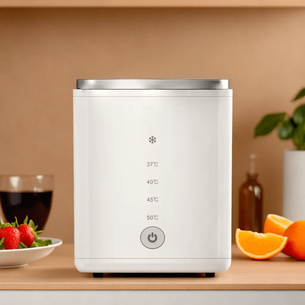 Chauffe-Biberon Portable Sans Fil, Chauffage Rapide avec Batterie Intégrée et 4 Températures Réglables