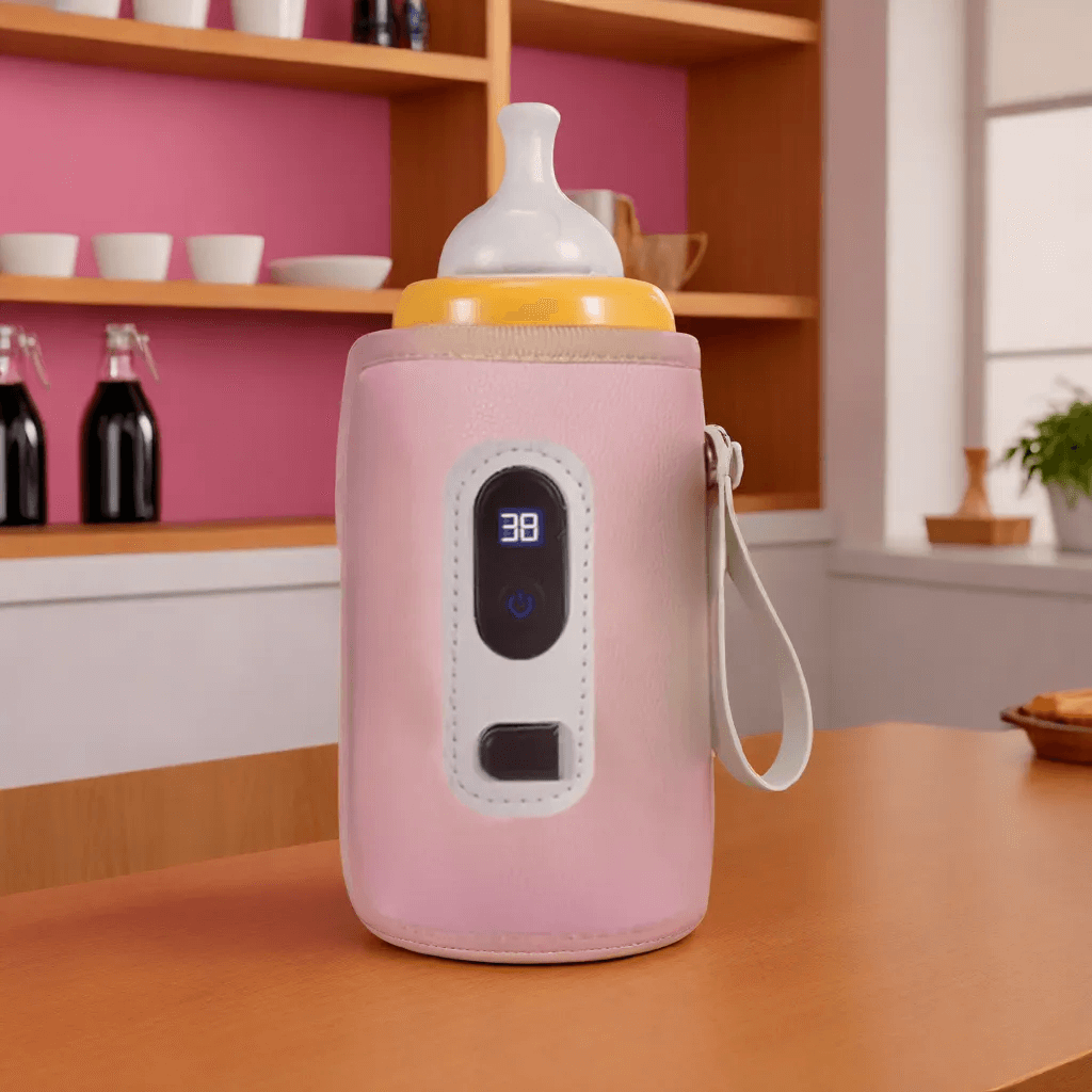 Chauffe-Biberon USB Portable, Maintien de Chaleur Intelligent à 5 Températures