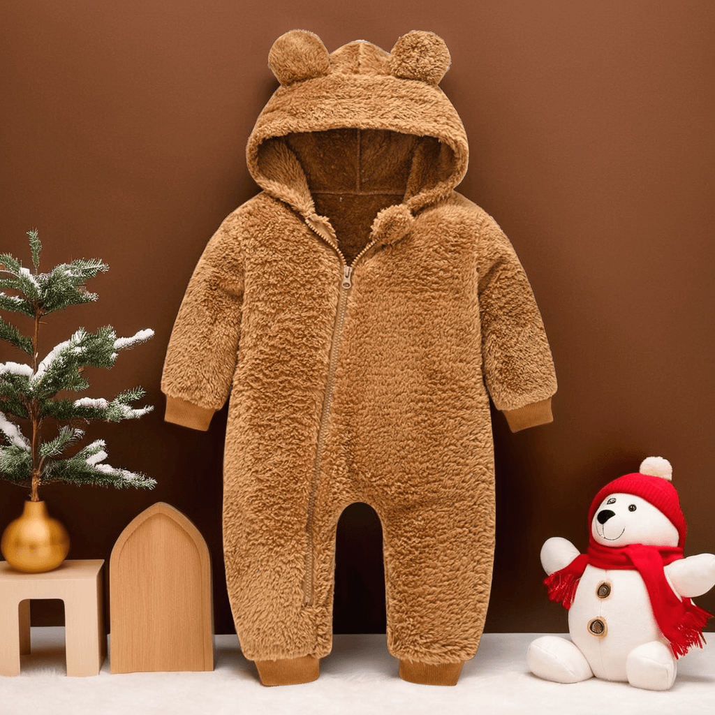 Combinaison Hiver Bébé PolarCuddle – Combinaison Ours Polaire Chaude et Confortable de 6 Mois à 2 Ans