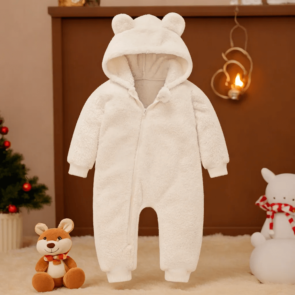 Combinaison Hiver Bébé PolarCuddle – Combinaison Ours Polaire Chaude et Confortable de 6 Mois à 2 Ans