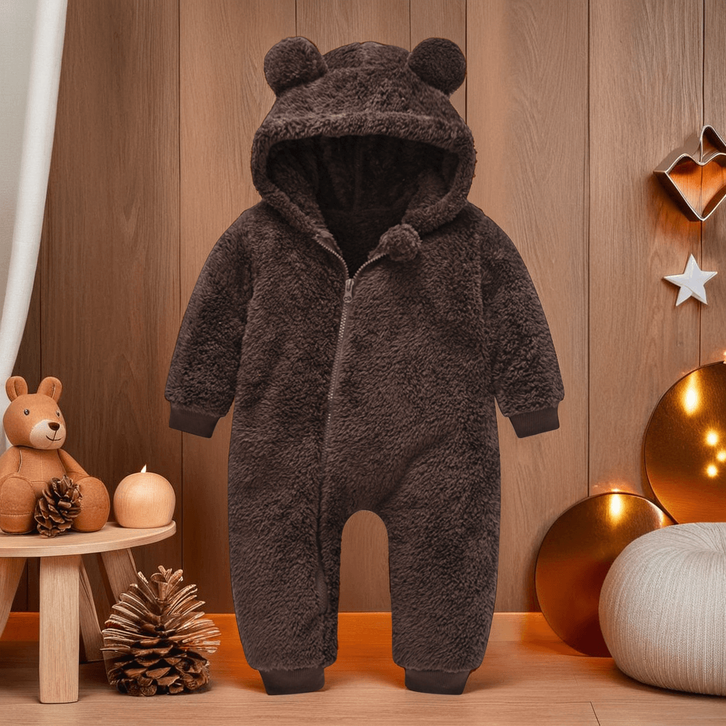 Combinaison Hiver Bébé PolarCuddle – Combinaison Ours Polaire Chaude et Confortable de 6 Mois à 2 Ans
