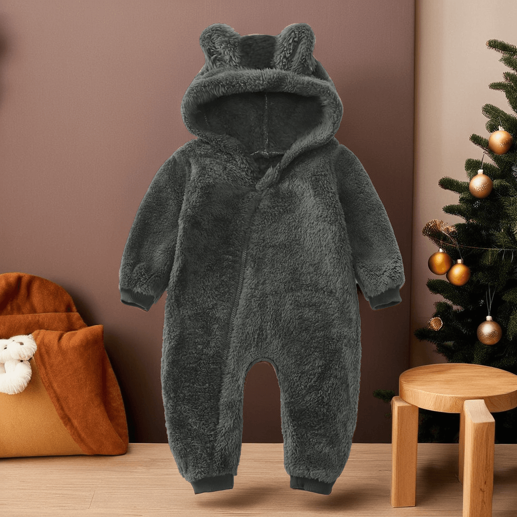 Combinaison Hiver Bébé PolarCuddle – Combinaison Ours Polaire Chaude et Confortable de 6 Mois à 2 Ans