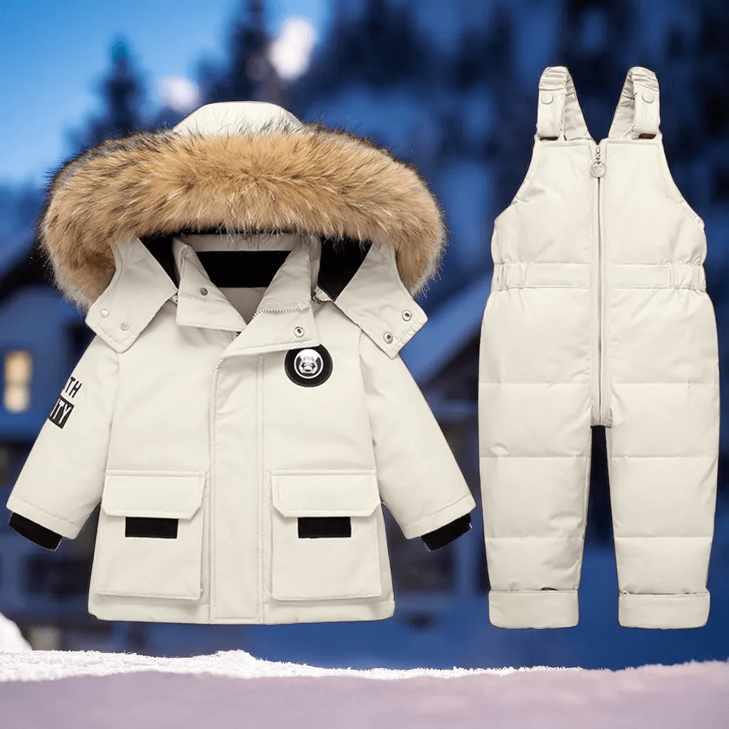 Combinaison de Ski Bébé et Enfant 2 Pièces SnowBuddy – Doudoune Chaude et Pantalon Hiver de 1 à 5 Ans