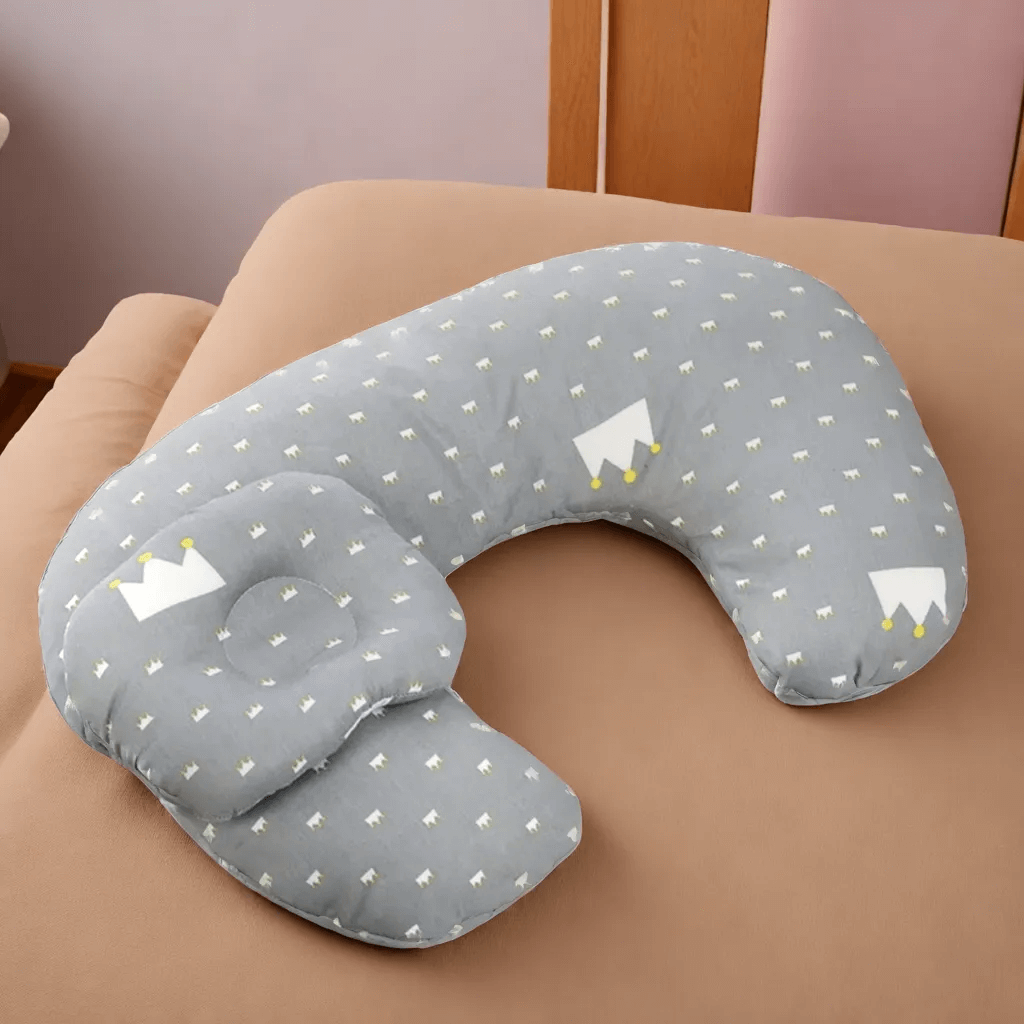 Coussin d'Allaitement Multifonctionnel Ergonomique avec Housse Lavable