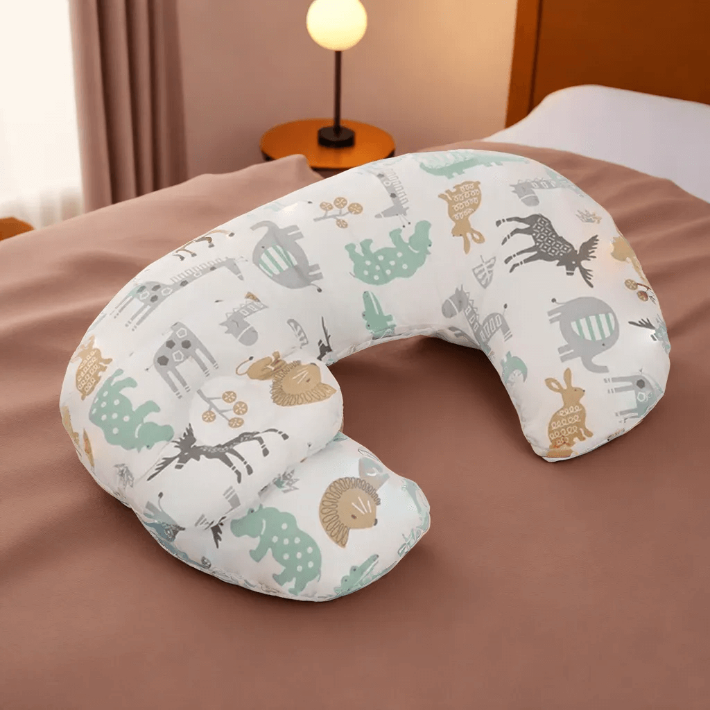 Coussin d'Allaitement Multifonctionnel Ergonomique avec Housse Lavable