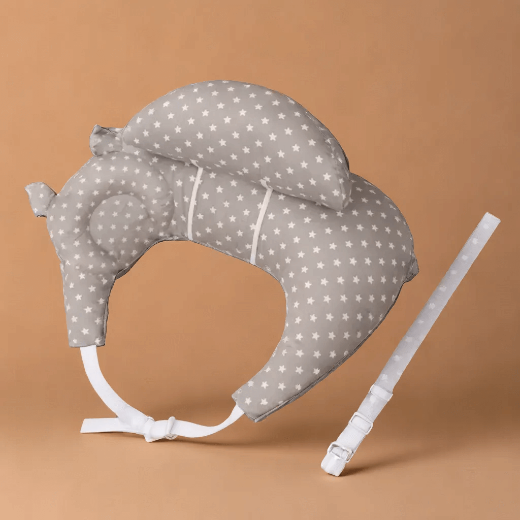 Coussin d'Allaitement avec Sangles de Maintien, Sécurité et Confort Optimal pour Maman et Bébé
