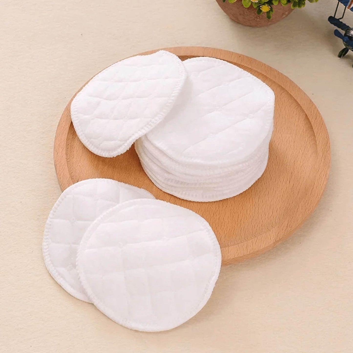 Coussinets d'Allaitement Réutilisables en Coton, Pack de 6 Paires