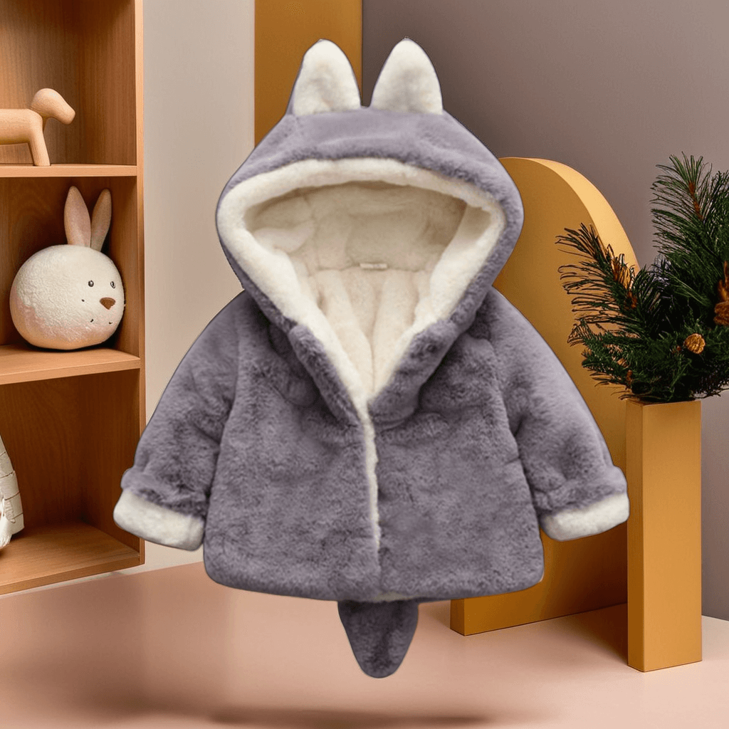 Manteau Hiver Bébé BunnyCozy – Veste Polaire Lapin avec Capuche Oreilles pour Enfants de 6 Mois à 4 Ans
