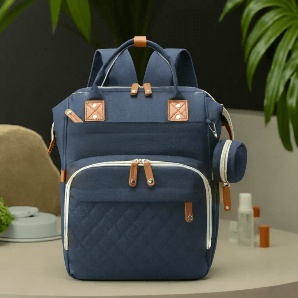 Sac à Dos à Langer Grande Capacité, Imperméable avec Port USB Intégré