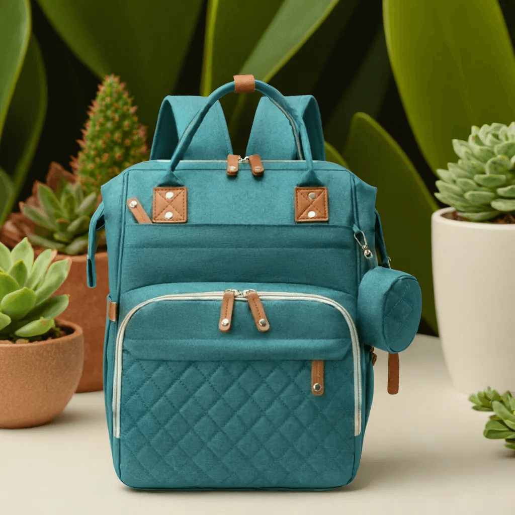 Sac à Dos à Langer Grande Capacité, Imperméable avec Port USB Intégré