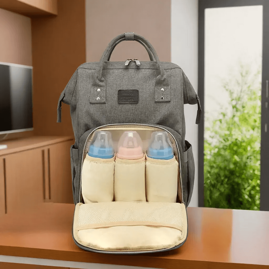 Sac à Dos à Langer Grande Capacité, Multifonctions, Étanche pour Mamans Actives