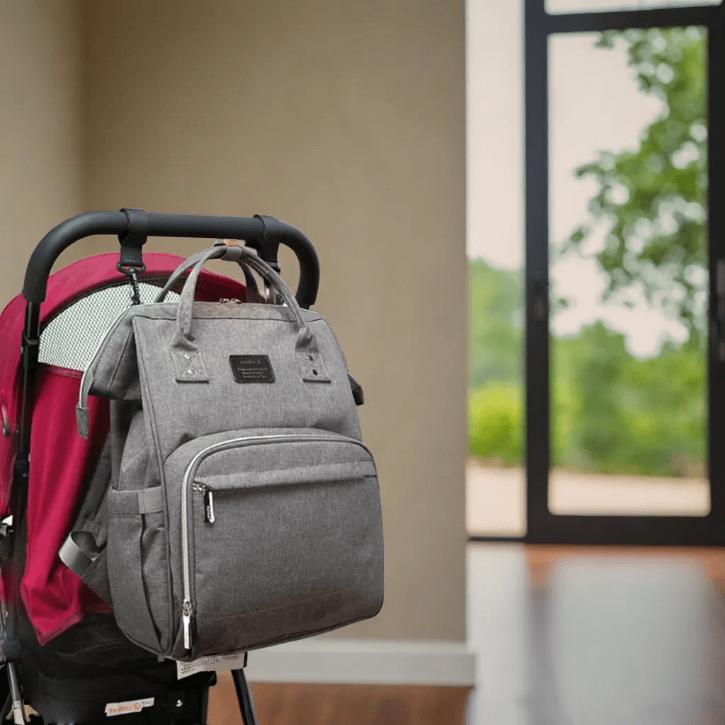 Sac à Dos à Langer Grande Capacité, Multifonctions, Étanche pour Mamans Actives