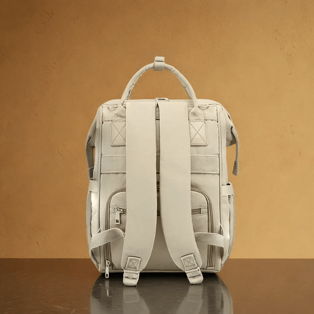 Sac à Dos à Langer Imperméable avec Port USB Intégré et Poches Isothermes