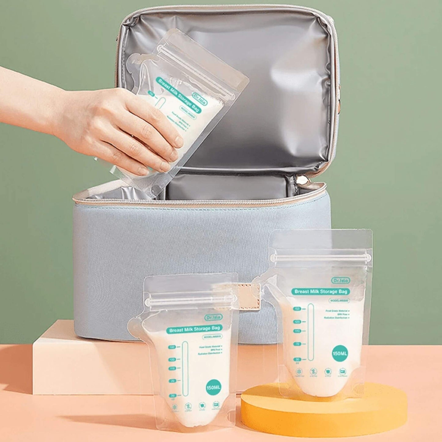 Sachets de Conservation Lait Maternel, Sans BPA, Double Étanchéité, Packs de 10 ou 30