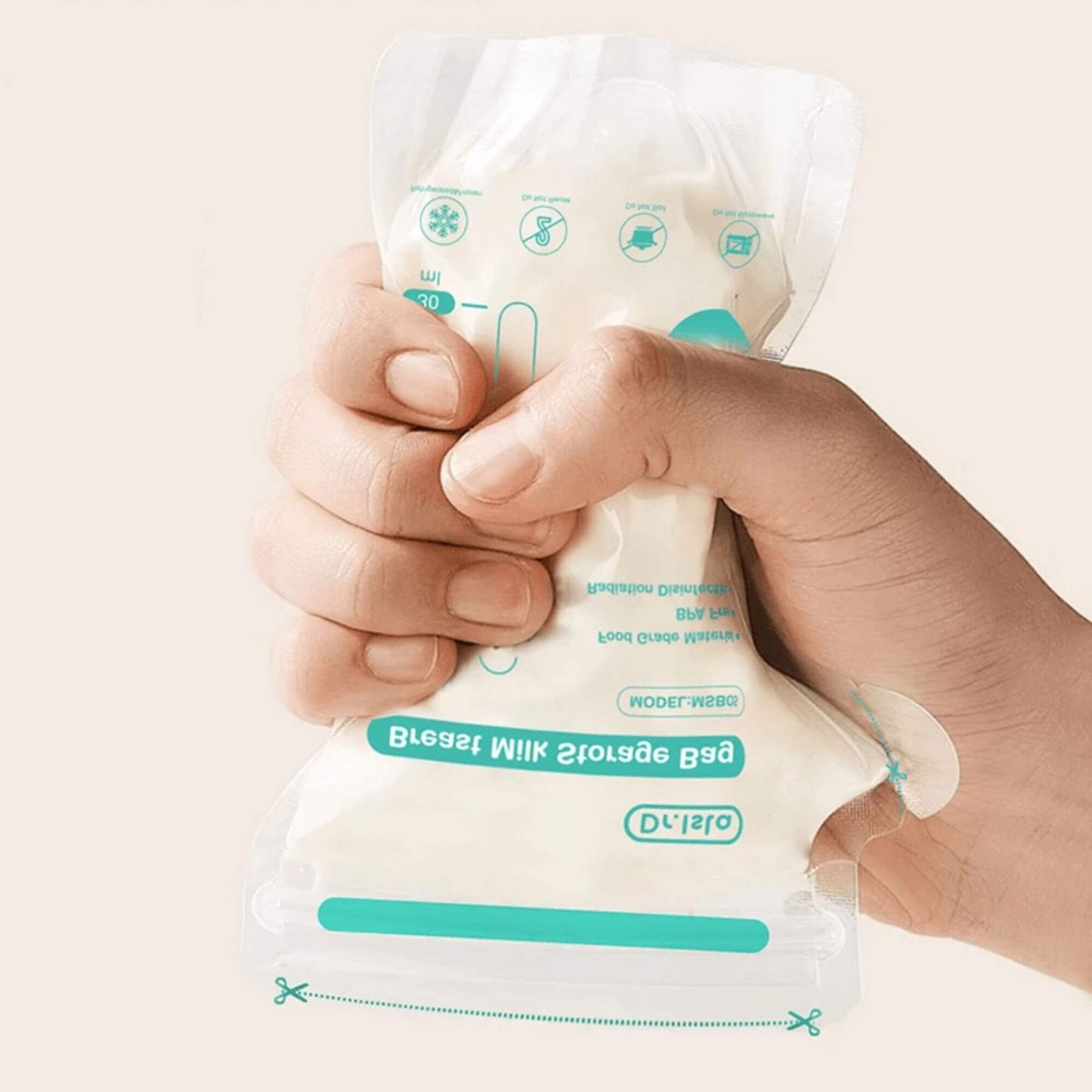 Sachets de Conservation Lait Maternel, Sans BPA, Double Étanchéité, Packs de 10 ou 30