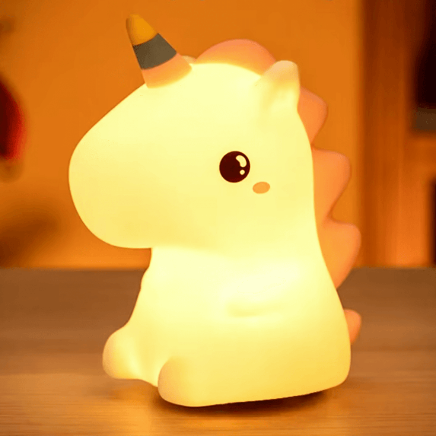 Veilleuse Licorne LED Silicone Enfant UnicornGlow – Lampe de Nuit Tactile Rechargeable USB 6 Couleurs