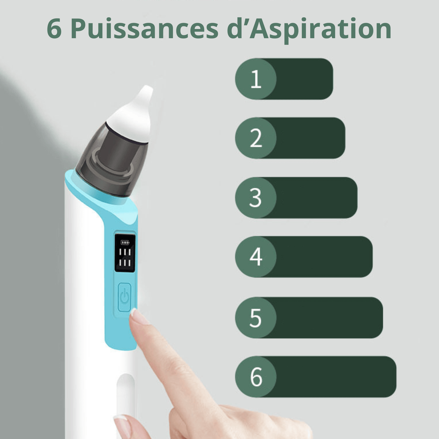 Aspirateur Nasal Électrique Silencieux BabyBreathe – Nettoyeur de Nez pour Bébé et Nouveau-né