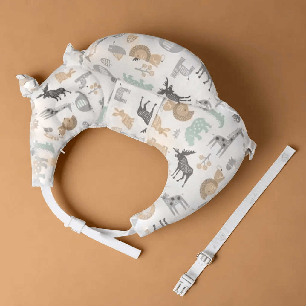 Coussin d'Allaitement avec Sangles de Maintien, Sécurité et Confort Optimal pour Maman et Bébé
