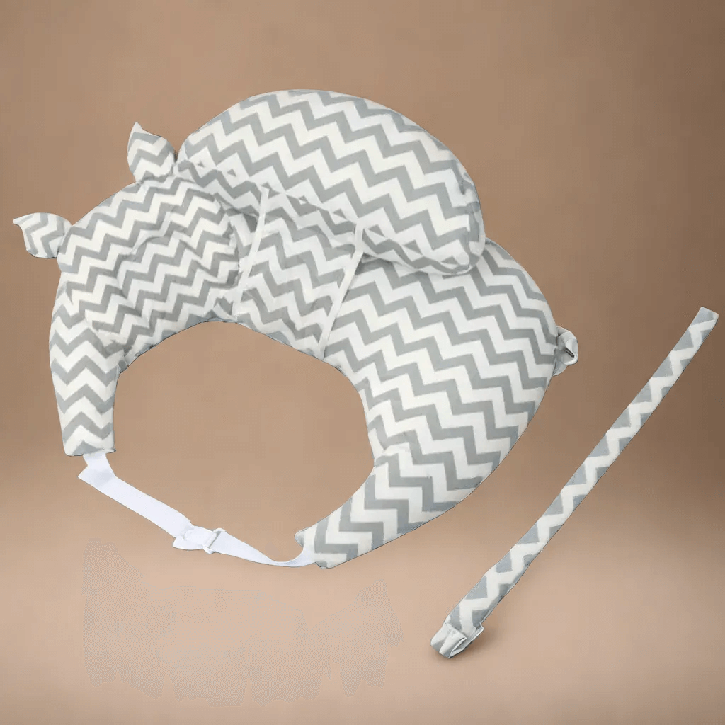 Coussin d'Allaitement avec Sangles de Maintien, Sécurité et Confort Optimal pour Maman et Bébé