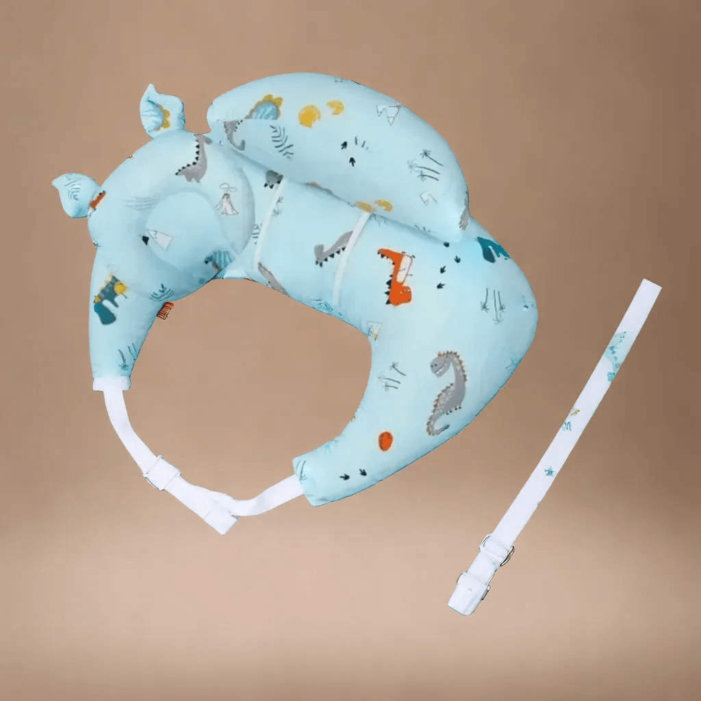 Coussin d'Allaitement avec Sangles de Maintien, Sécurité et Confort Optimal pour Maman et Bébé
