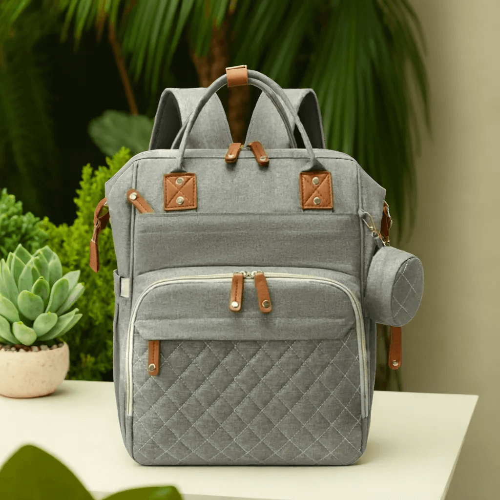 Sac à Dos à Langer Grande Capacité, Imperméable avec Port USB Intégré