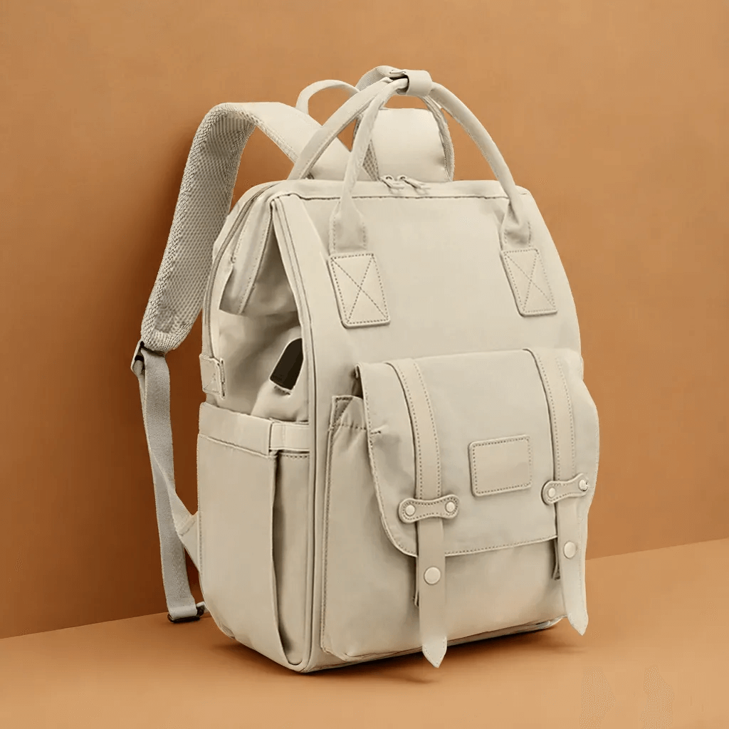 Sac à Dos à Langer Imperméable avec Port USB Intégré et Poches Isothermes